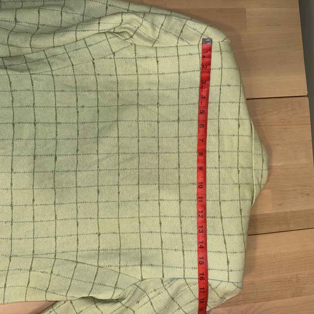 CARLISE Women's Light Green Plaid Blazer Jacket‎ Size 8 - Picture 8 of 8